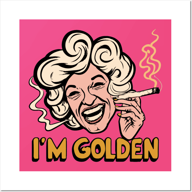 Bea Arthur - I'm Golden, girl. Wall Art by INLE Designs